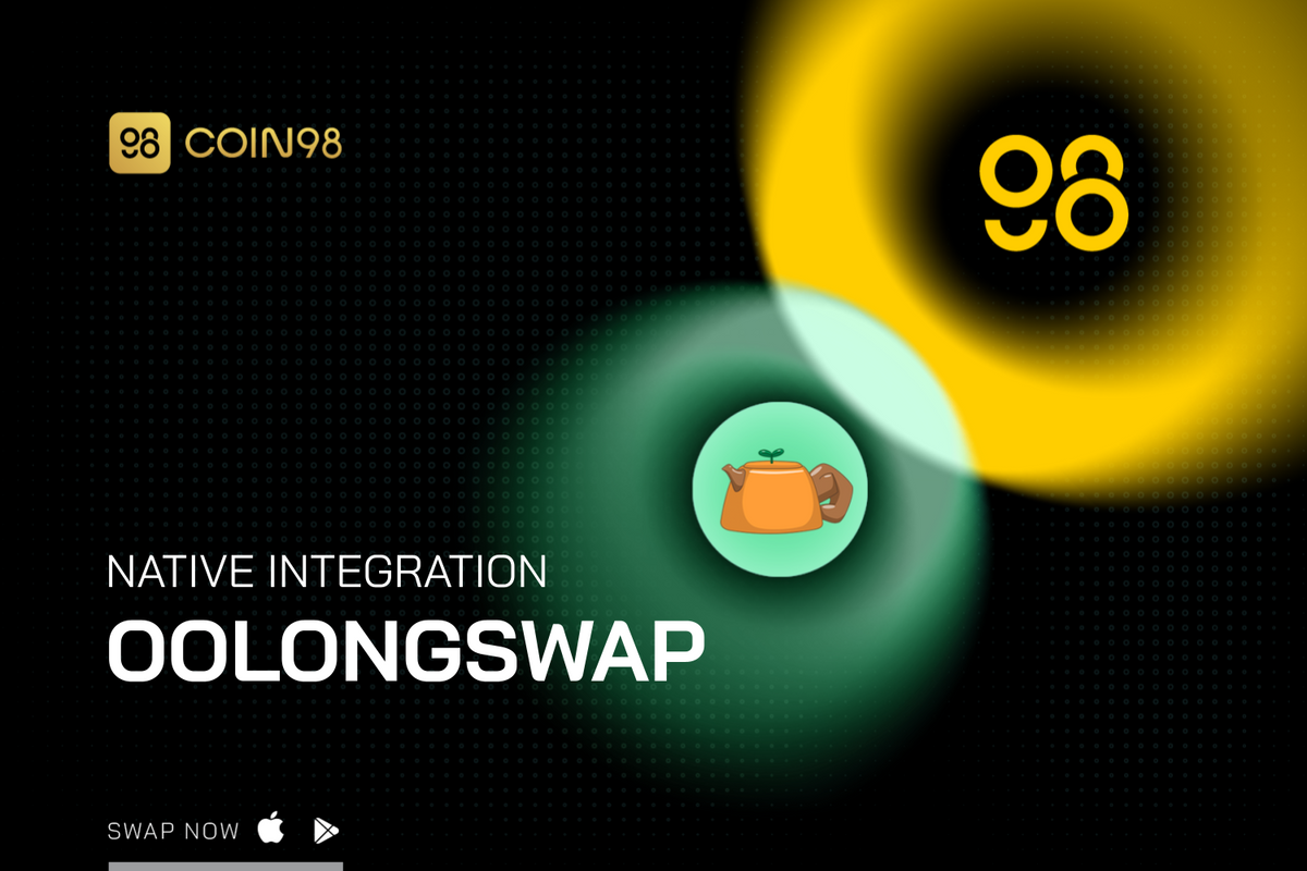 OolongSwap, the biggest DEX on Boba Network, is now on Coin98 native swap!