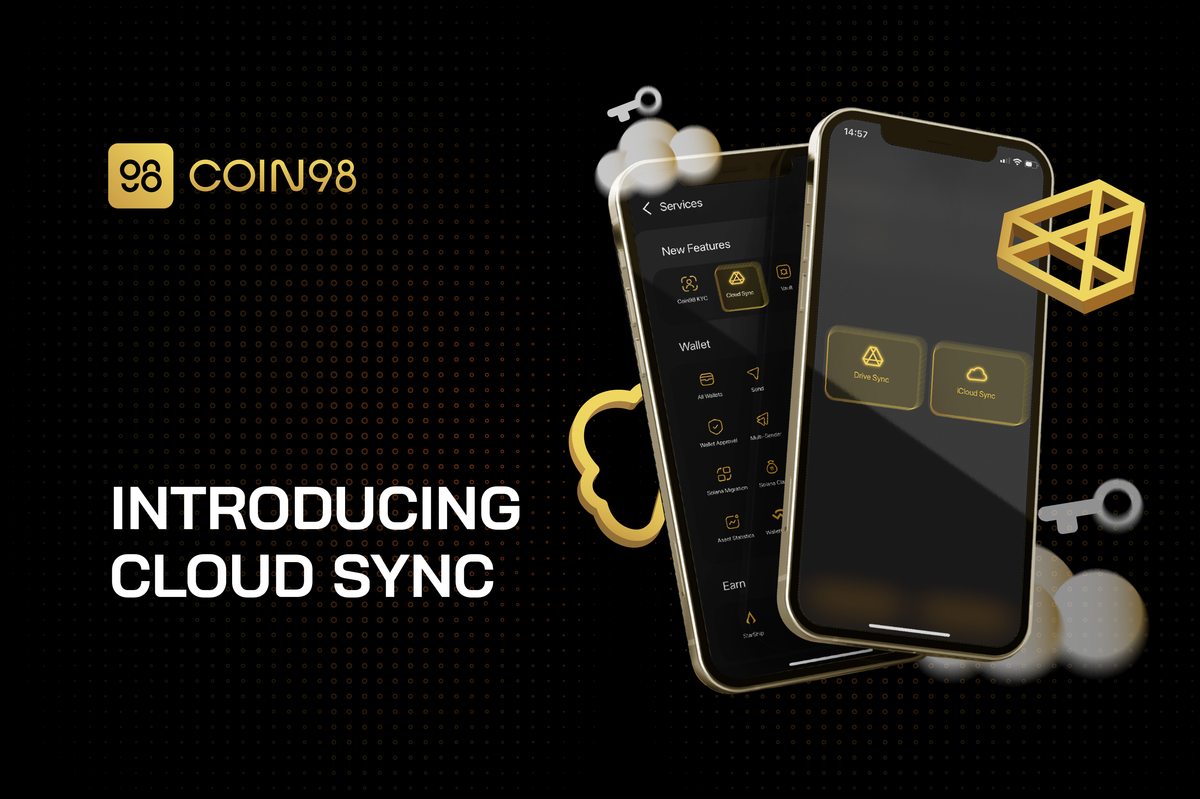 Coin98 Super App introduces Cloud Sync as a backup option for private keys