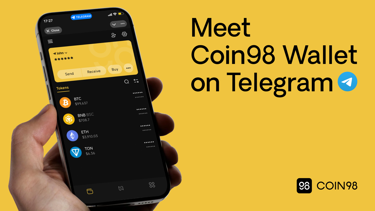 Meet Coin98 on Telegram: The Instant Telegram Wallet