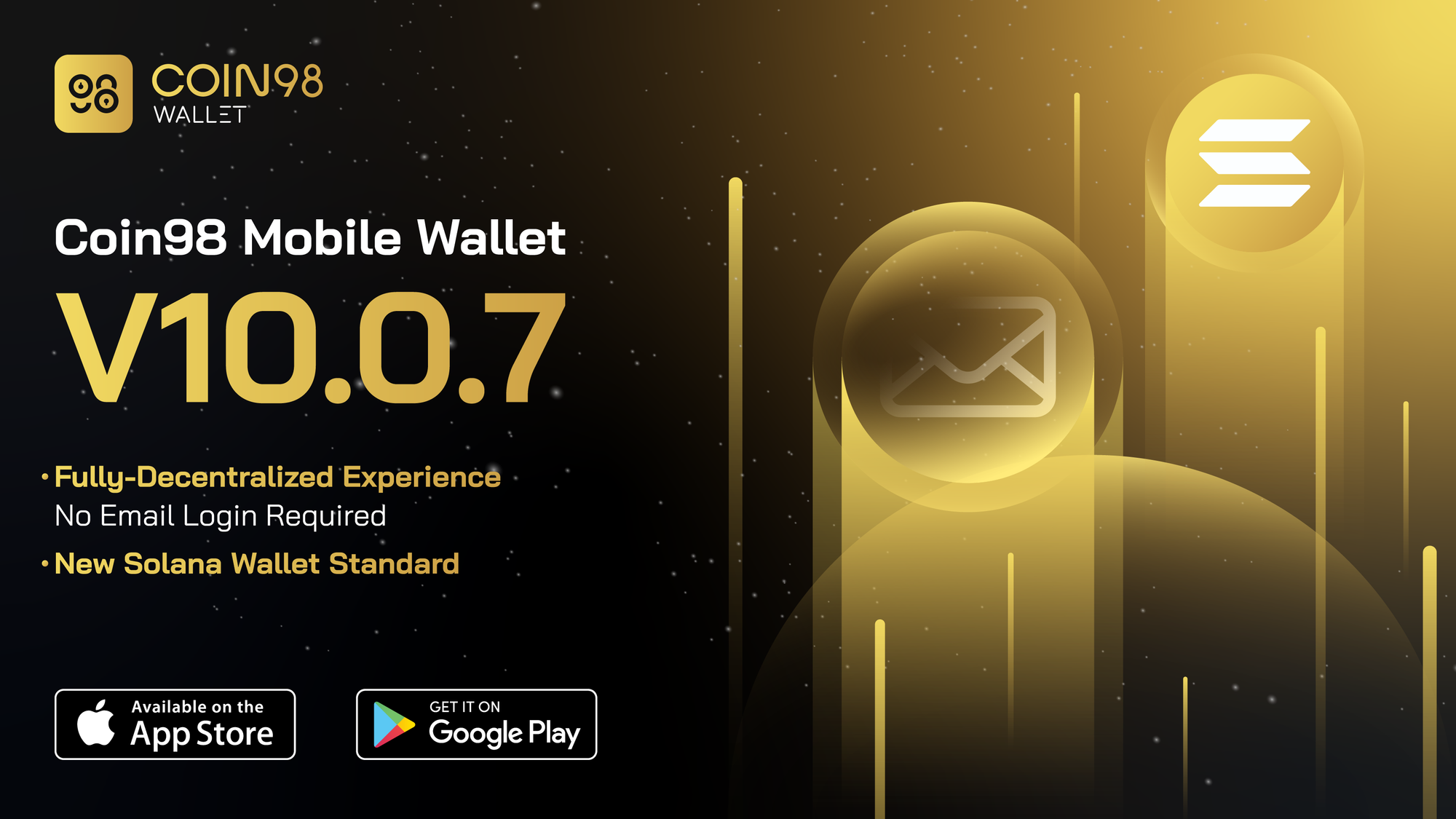 Coin98 Mobile Wallet releases the latest update (V10.0.7) to enhance a fully decentralized experience for users