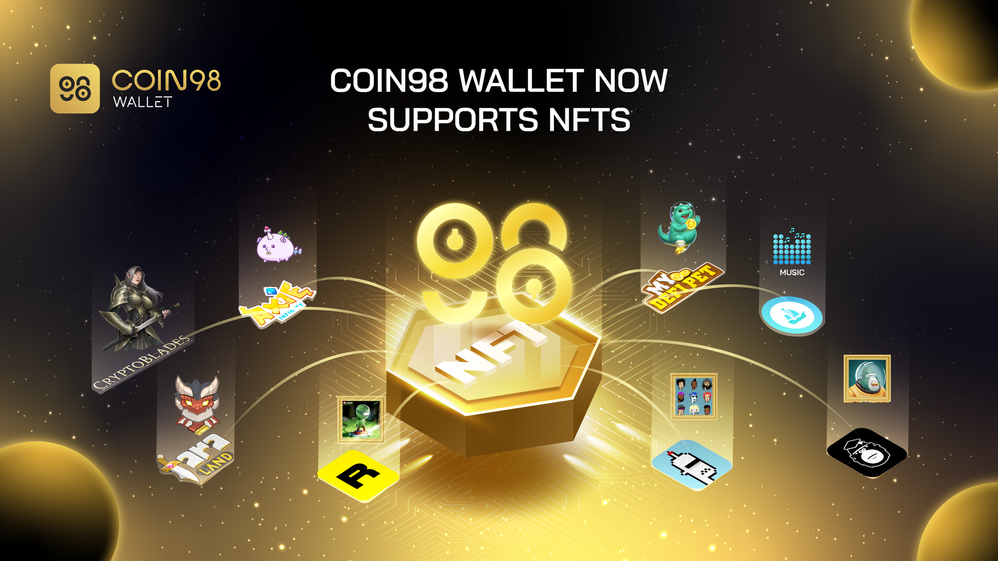 release NFTs on Coin98 Wallet