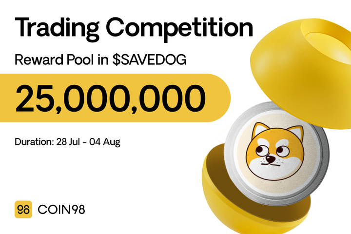 Coin98 Trading Competition: Swap  &  Share 25 Million $SAVEDOG